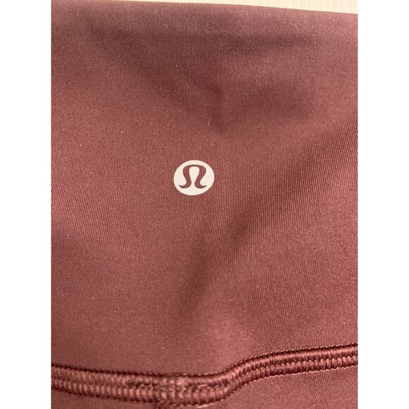 Lululemon Burgundy Cropped Leggings Size S - Picture 4 of 8